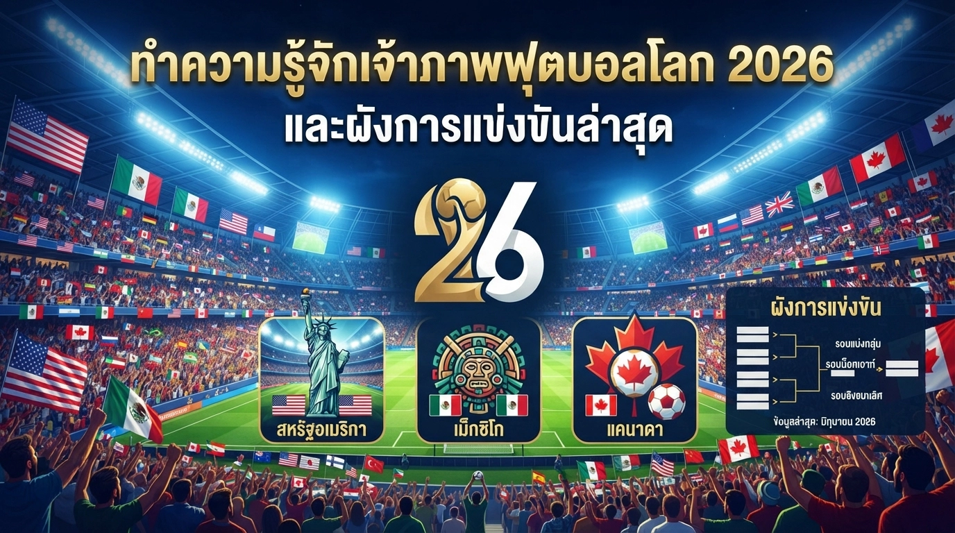 ทำความรู้จักเจ้าภาพฟุตบอลโลก 2026 และผังการแข่งขันล่าสุด